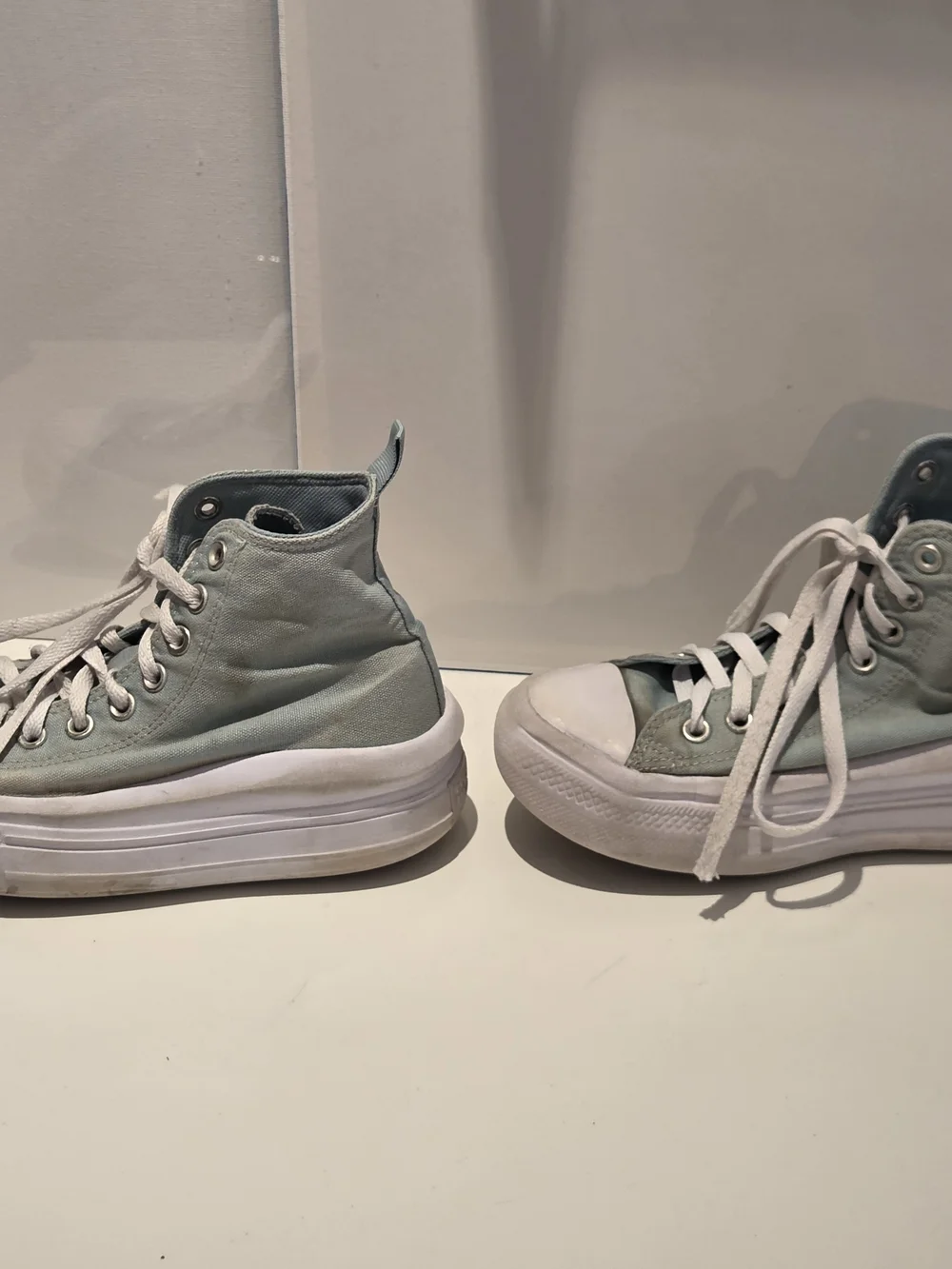 Converse Girls Size 5 Platform High Top All Star Turquoise Aqua Chuck Taylor